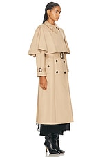 Chloe Trench Coat in Worn Brown, view 4, click to view large image.