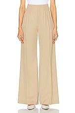 Chloe Cinched Pant in Pearl Beige, view 1, click to view large image.