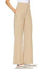 Chloe Cinched Pant in Pearl Beige, view 2, click to view large image.