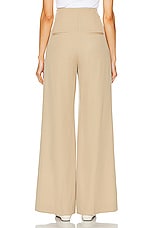 Chloe Cinched Pant in Pearl Beige, view 3, click to view large image.