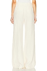 Chloe Linen Pant in Coconut Milk, view 3, click to view large image.