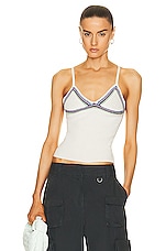 Chloe Knit Sleeveless Top in Iconic Milk, view 1, click to view large image.