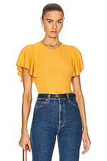 Chloe T-shirt in Truly Yellow, view 1, click to view large image.