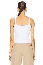Chloe Logo Tank in White, view 3, click to view large image.