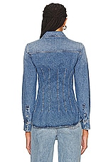 Chloe Denim Shirt in Foggy Blue, view 3, click to view large image.