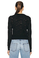 Chloe Lace Top in Black, view 3, click to view large image.