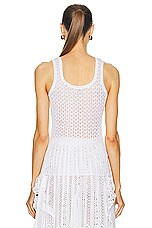 Chloe Knit Tank Top in Iconic Milk, view 3, click to view large image.