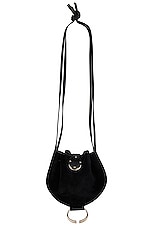 Chloe Round Pouch Bag in Black, view 1, click to view large image.