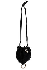 Chloe Round Pouch Bag in Black, view 4, click to view large image.