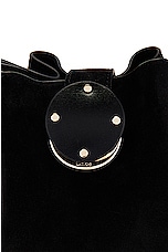 Chloe Round Pouch Bag in Black, view 7, click to view large image.