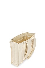 Chloe Woody Medium Tote Bag in Dusty Ivory, view 5, click to view large image.