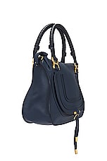 Chloe Medium Marcie Double Carry Bag in Navy, view 5, click to view large image.