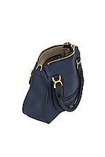 Chloe Medium Marcie Double Carry Bag in Navy, view 6, click to view large image.