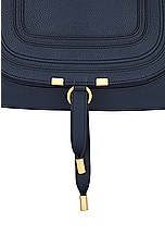 Chloe Medium Marcie Double Carry Bag in Navy, view 8, click to view large image.
