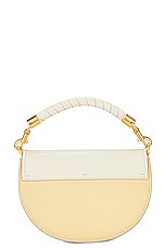 Chloe Marcie Chain Flap Bag in Misty Ivory, view 3, click to view large image.