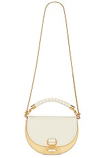 Chloe Marcie Chain Flap Bag in Misty Ivory, view 6, click to view large image.
