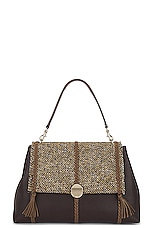 Chloe Large Penelope Flap Bag in Multicolor Yellow 1, view 1, click to view large image.