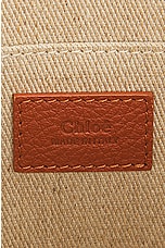 Chloe Raffia Woody Tote Bag in Caramel, view 6, click to view large image.