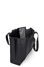 Chloe Woody Mesh Tote Bag in Black, view 5, click to view large image.