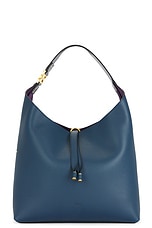 Chloe Marcie Hobo Bag in Navy, view 1, click to view large image.