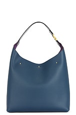 Chloe Marcie Hobo Bag in Navy, view 2, click to view large image.