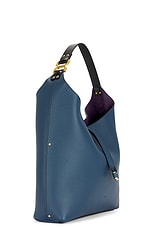 Chloe Marcie Hobo Bag in Navy, view 3, click to view large image.