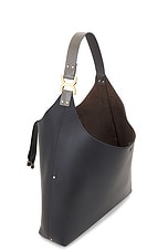 Chloe Marcie Large Hobo Shoulder Bag in Black, view 4, click to view large image.