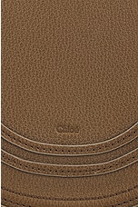 Chloe Marcie Saddle Bag in Dark Khaki, view 7, click to view large image.