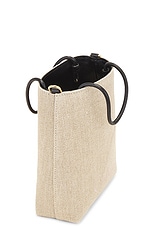 Chloe Sense Micro Tote Bag in Beige & Black 1, view 5, click to view large image.