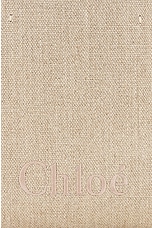 Chloe Sense Micro Tote Bag in Beige & Black 1, view 6, click to view large image.