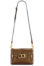 Chloe Cape Crossbody Bag in Dark Khaki, view 1, click to view large image.