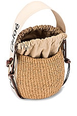 Chloe Small Woody Basket Bag in White, view 5, click to view large image.