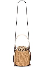 Chloe Small Woody Basket Bag in White, view 6, click to view large image.