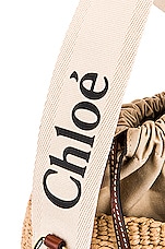Chloe Small Woody Basket Bag in White, view 8, click to view large image.