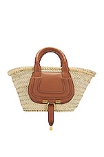 Chloe Marcie Basket Bag in Tan, view 1, click to view large image.