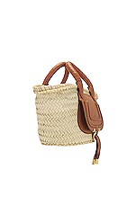 Chloe Marcie Basket Bag in Tan, view 3, click to view large image.