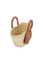 Chloe Marcie Basket Bag in Tan, view 4, click to view large image.