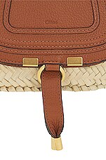 Chloe Marcie Basket Bag in Tan, view 5, click to view large image.