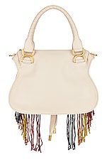 Chloe Small Marcie Satchel Bag in Nude, view 4, click to view large image.