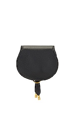 Chloe Nano Marcie Saddle Bag in Black, view 4, click to view large image.