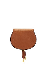 Chloe Nano Marcie Saddle Bag in Tan, view 4, click to view large image.