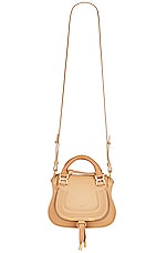 Chloe Marcie Mini Satchel Bag in Milky Brown, view 1, click to view large image.