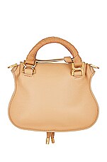 Chloe Marcie Mini Satchel Bag in Milky Brown, view 4, click to view large image.