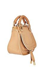 Chloe Marcie Mini Satchel Bag in Milky Brown, view 5, click to view large image.