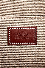 Chloe Woody Tote Bag in Dark Red, view 6, click to view large image.