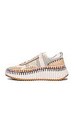 Chloe Nama Low Top Sneakers in Biscotti Beige, view 5, click to view large image.