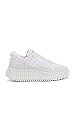 Chloe Nama Low Top Sneakers in White, view 1, click to view large image.