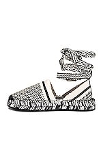 Chloe Meril Espadrille Flats in White & Black, view 5, click to view large image.