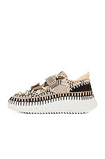 Chloe Nama Mesh Sneaker in Nomad Beige, view 5, click to view large image.