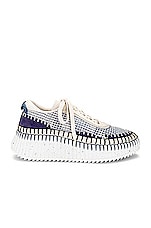 Chloe Nama Sneaker in Cosmic Blue, view 1, click to view large image.